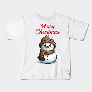 Cute snowman Kids T-Shirt